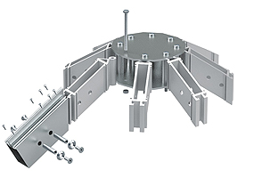 Création du sommet d'une pyramide polyédrique