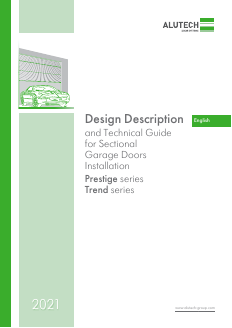 Design Description and Technical Guide For Sectional Doors Installation Prestige-Trend